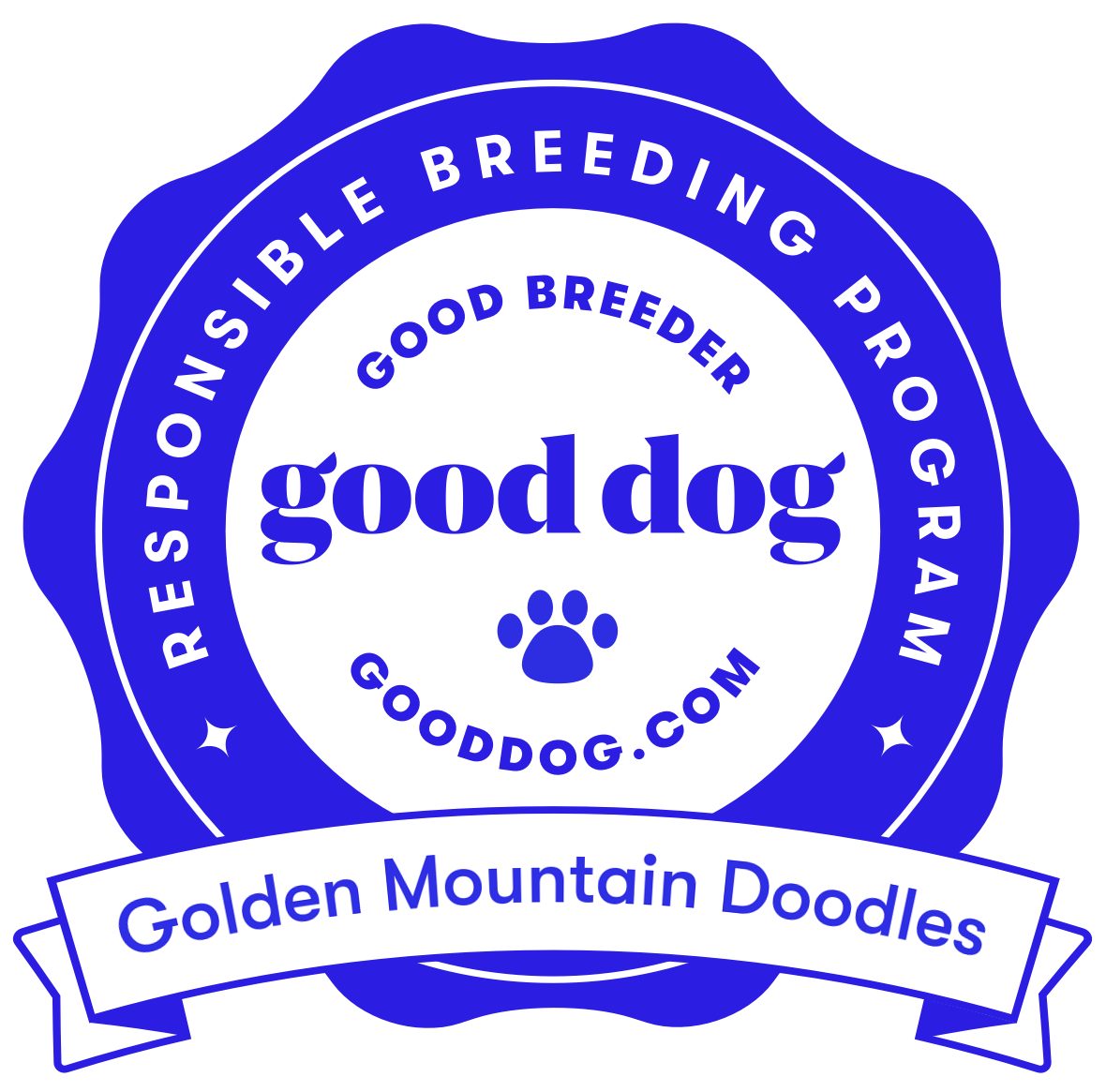 Good Dog Logo for Golden Mountain Doodle